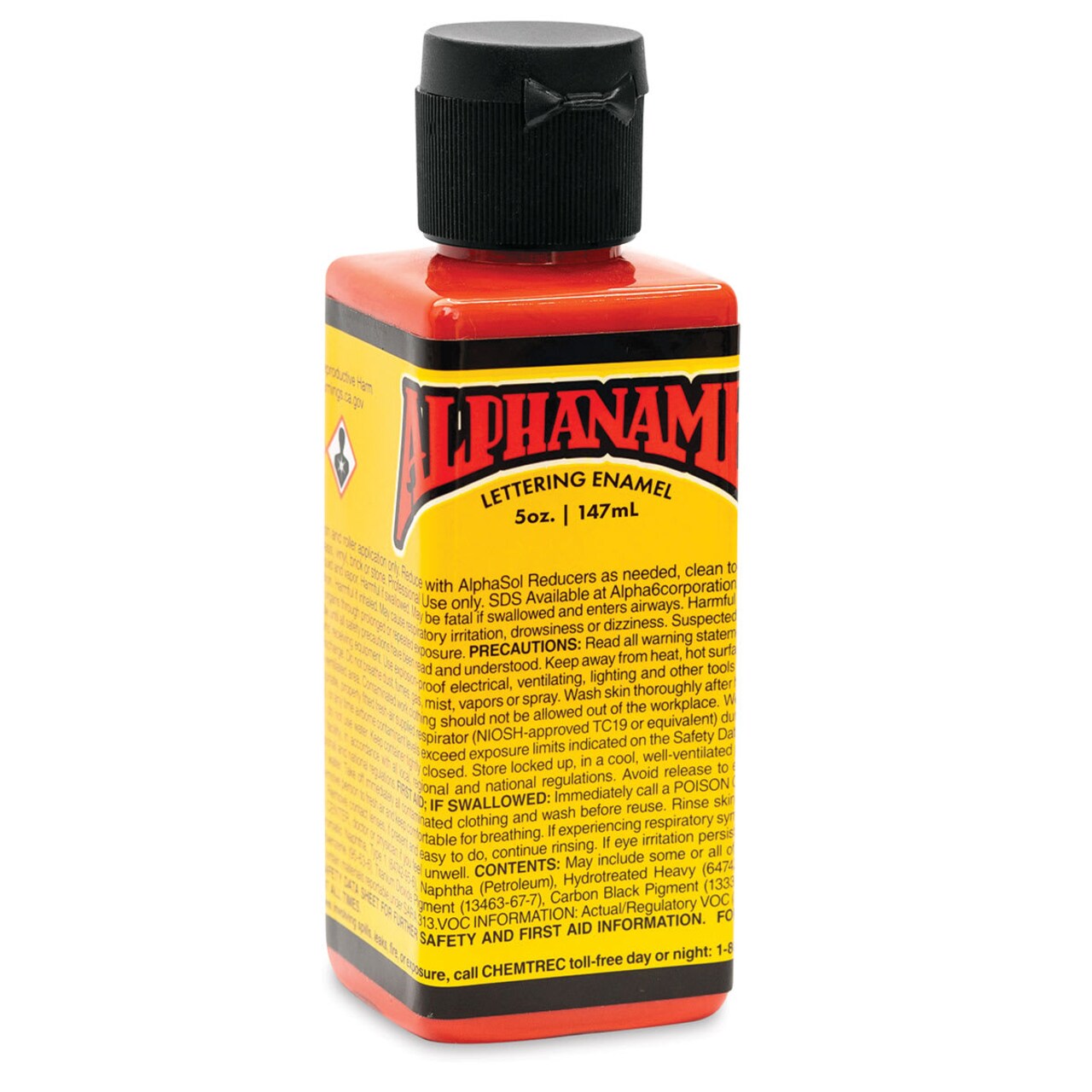 Alpha6 Alphanamel Lettering Enamel - Vermilion, 147 ml, Bottle